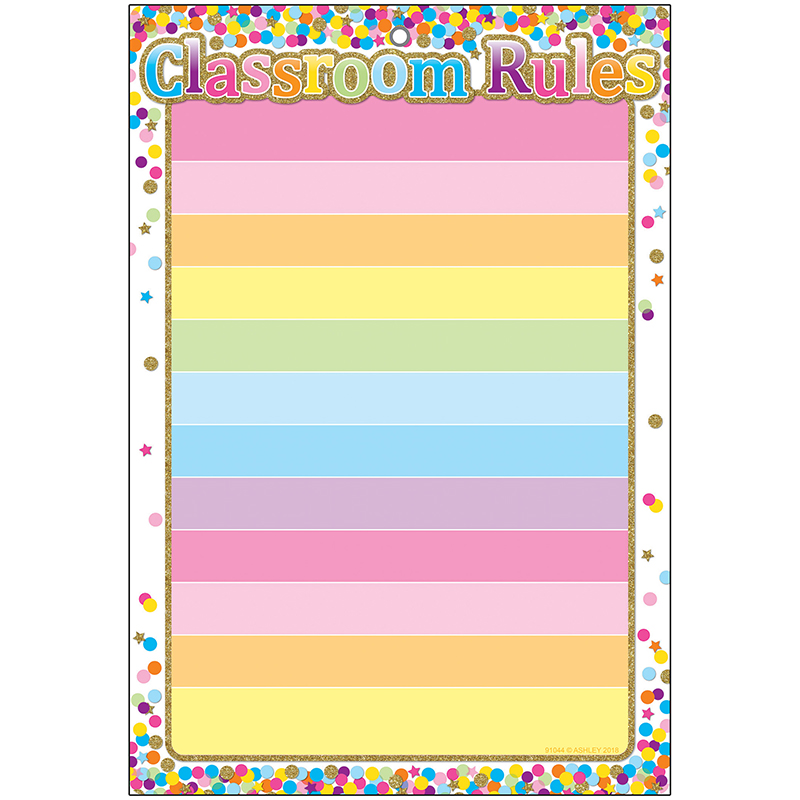 Smart Confetti Classroom Rules Chrt