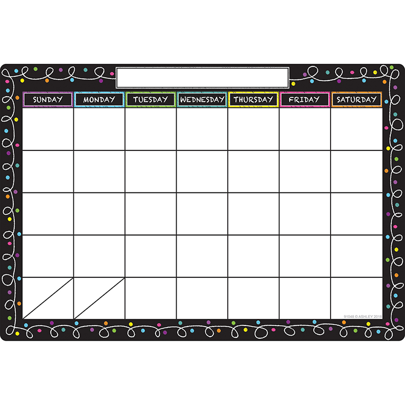 Smart Chalk Dots W/ Loops Calendar