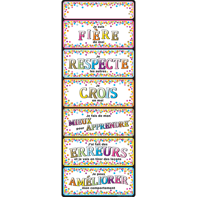 Clip Chart French Positive Behavior
