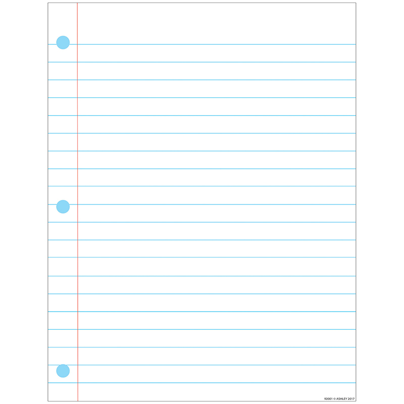 Notebook Paper 17x22 Chart