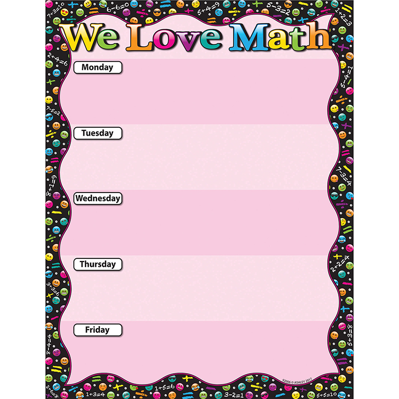 We Love Math Emoji 17x22 Smart Cht