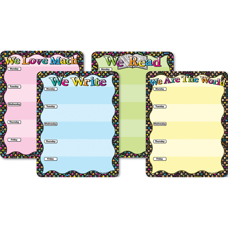 We Asst 4 Pk Dry Erase Glossy 45