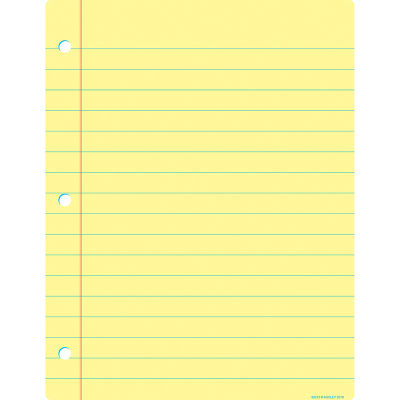 Chart Notebook Paper Yellow