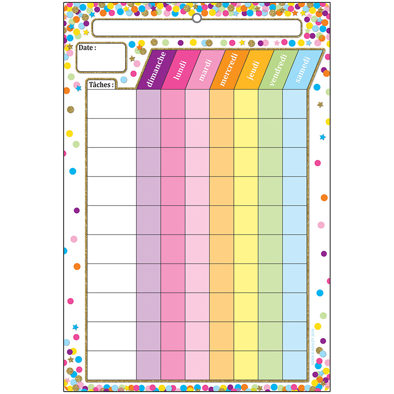 Smart Poly Chart French Chore Chart