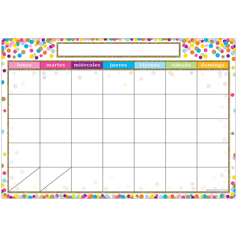 Smart Poly Chart Spanish Calendar