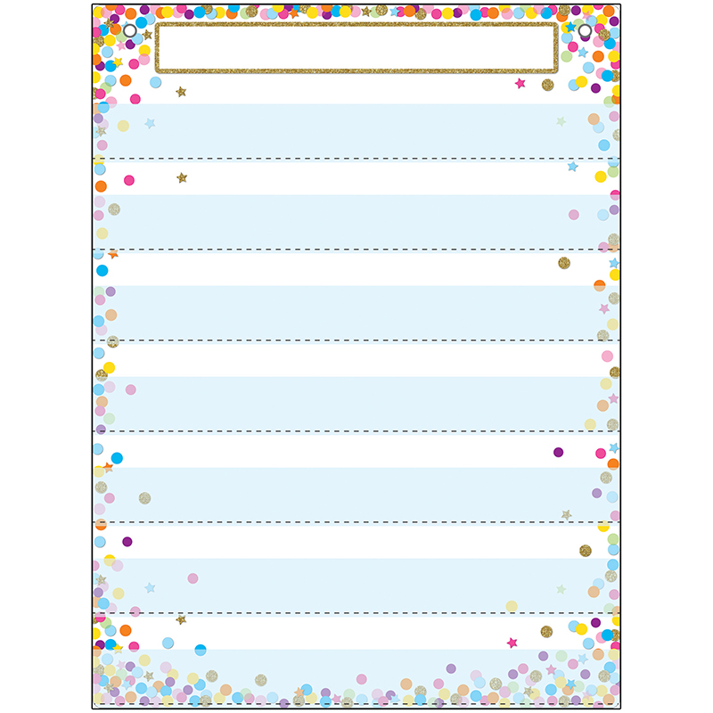 Pocket Chart 7 Pockets Confetti