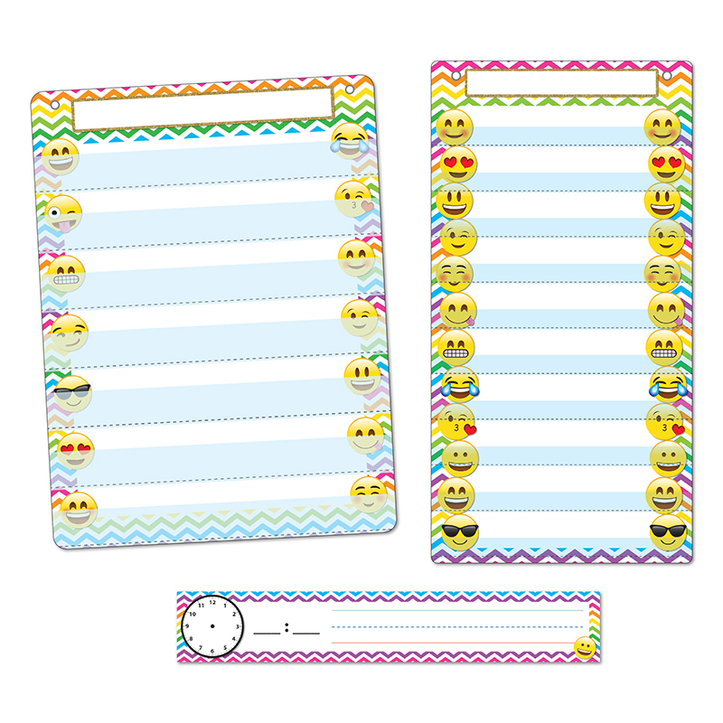 3 Pc Emoji Pocket Chart Set