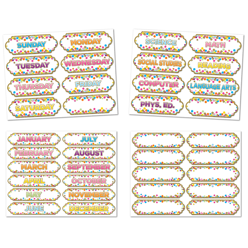 4 Pk Confetti Magnetic Timesavers