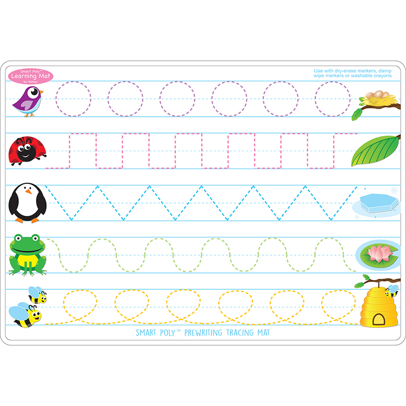 Prewrite & Shapes Learn Mat 2 Sided