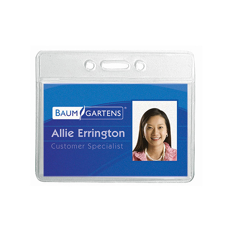 (4 Pk) Name Badge Holder Horizontal