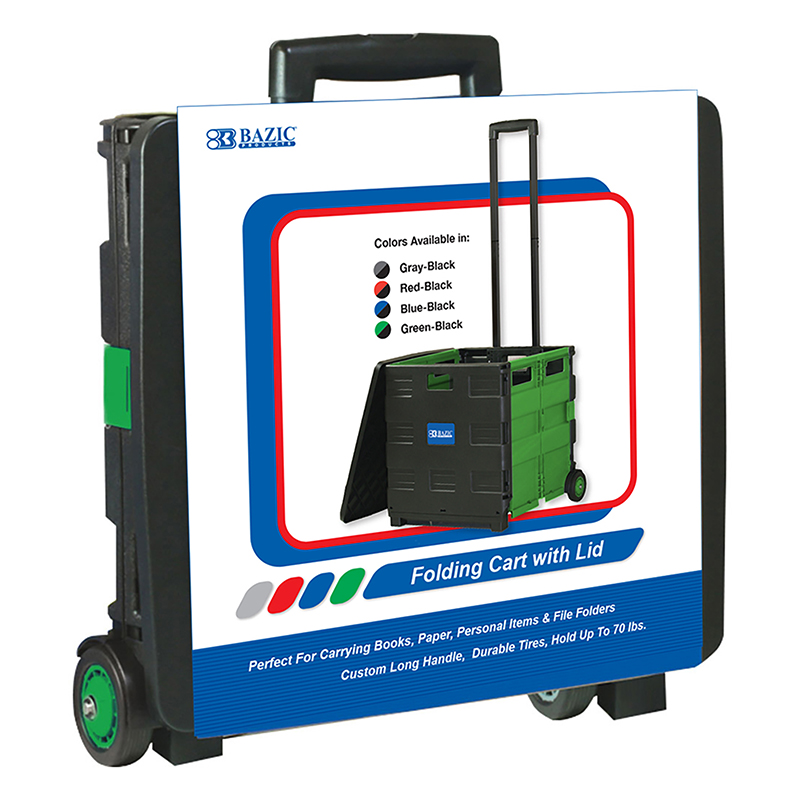 Bazic Rolling Cart Green