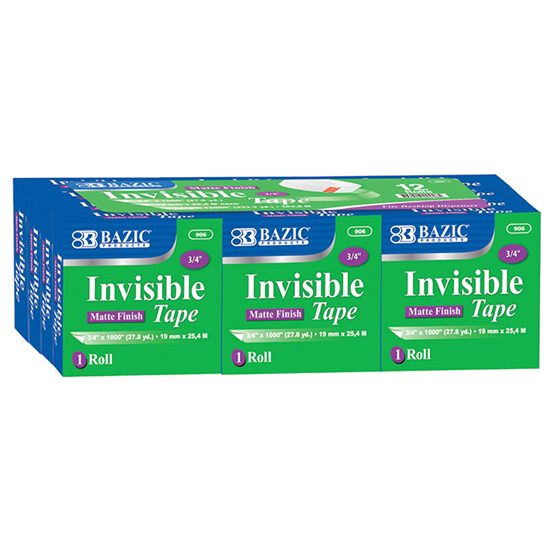 Bazic Tape Refill Invisible Tape