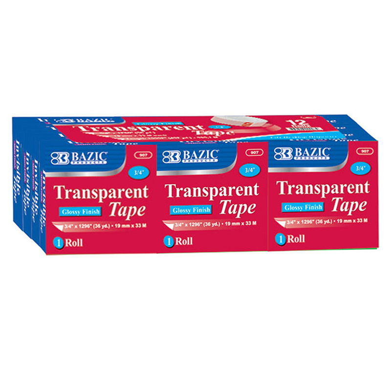 Bazic Tape Refill Transparent Tape