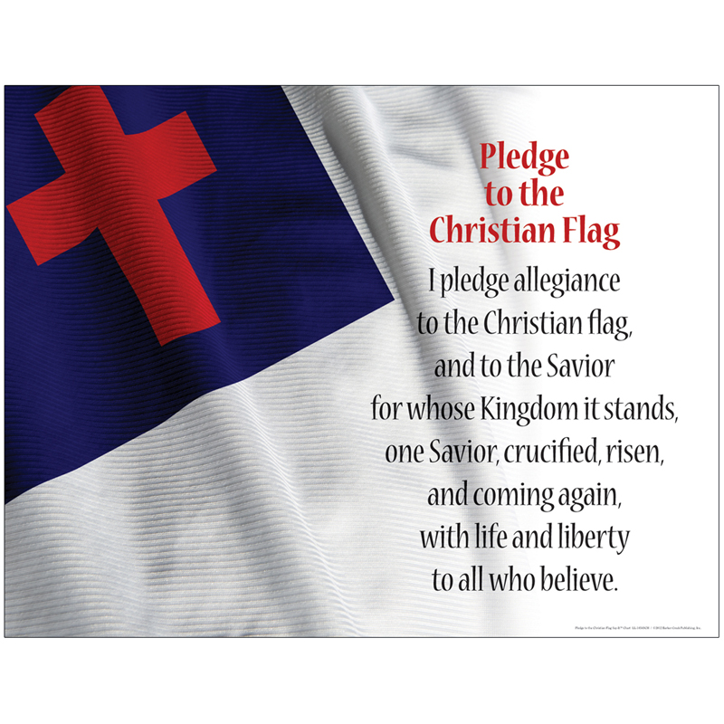 Pledge To The Christian Flag Chart