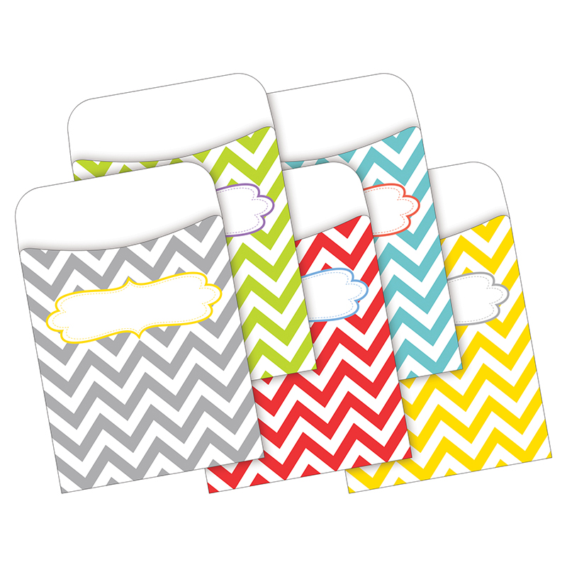 (3 Pk) Peel & Stick Pockets Chevron