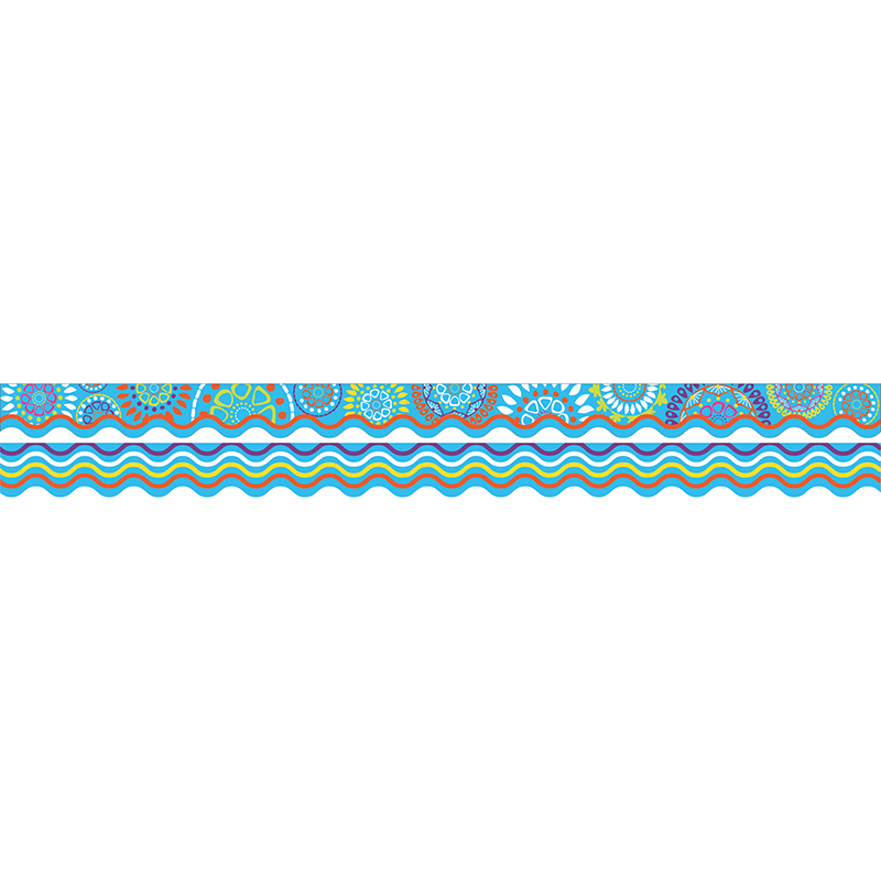 (6 Pk) Moroccan Turquoise Border