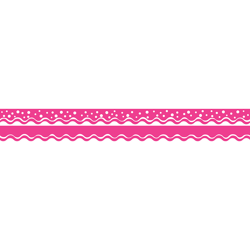 Happy Hot Pink Border Double-Sided