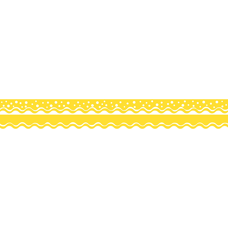 Happy Lemon Yellow Border Double