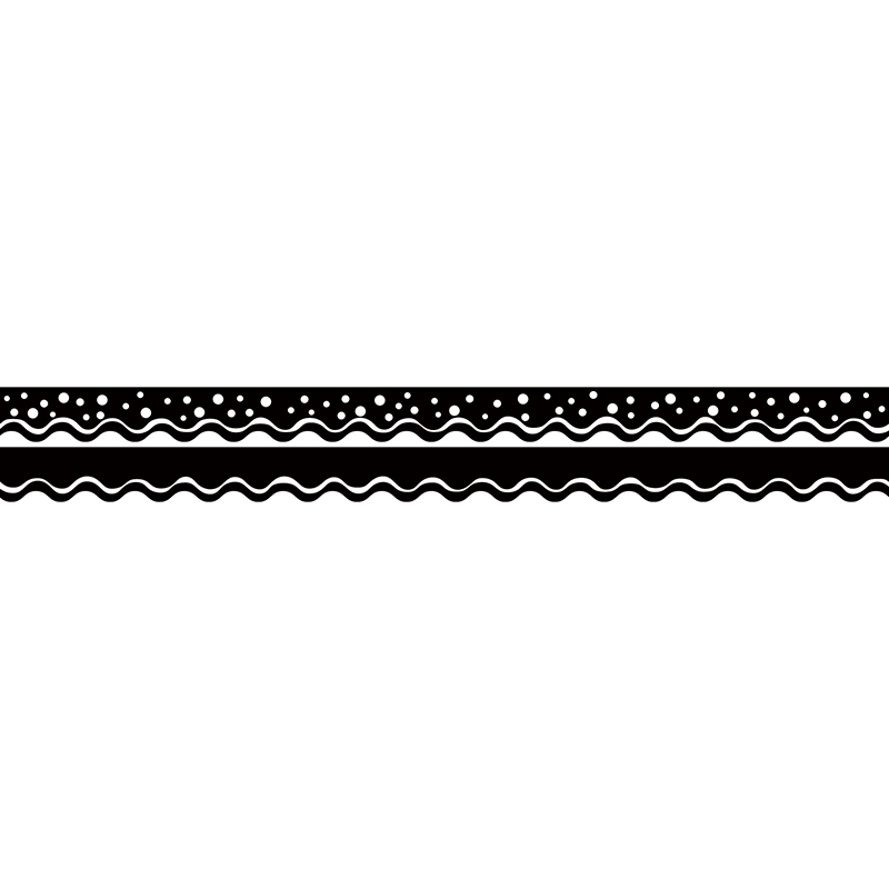 (6 Pk) Happy Black Border Double