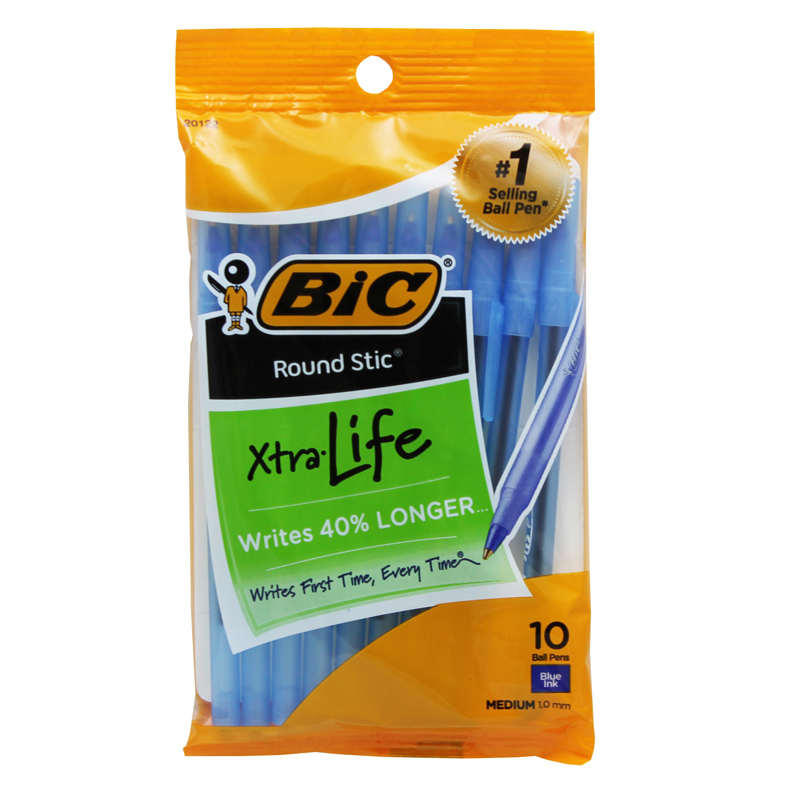 (12 Pk) Bic Round Stic Ballpoint