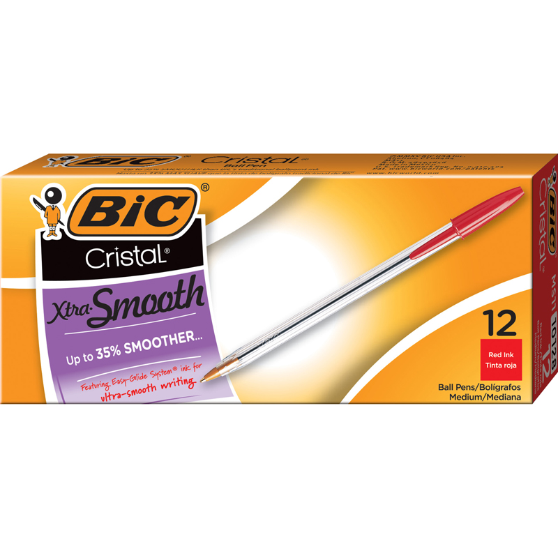 Bic Cristal Ballpoint Pen Red