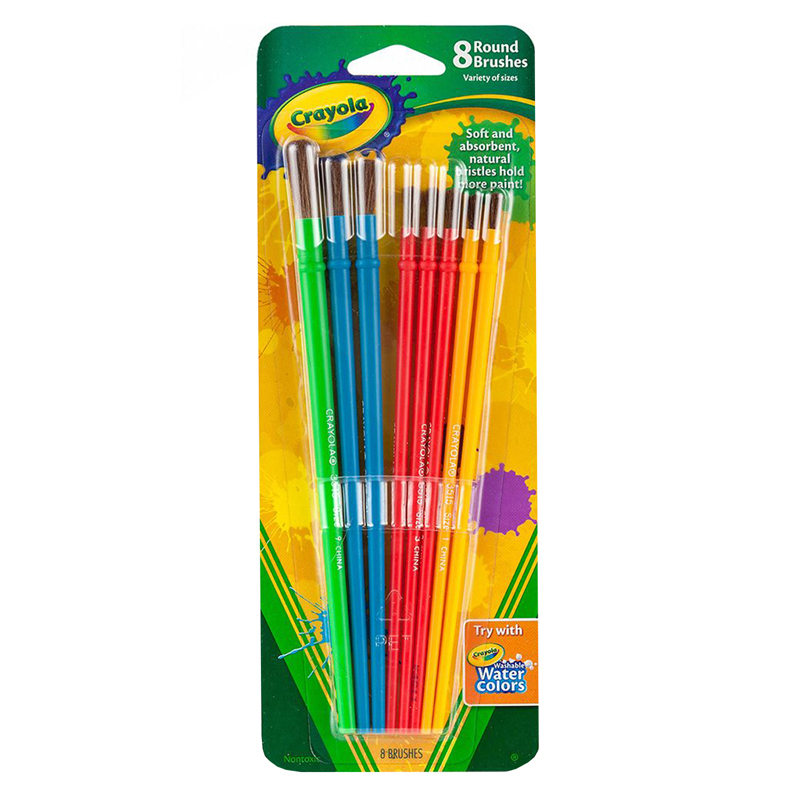 Art & Craft Brush Set 8ct Blister