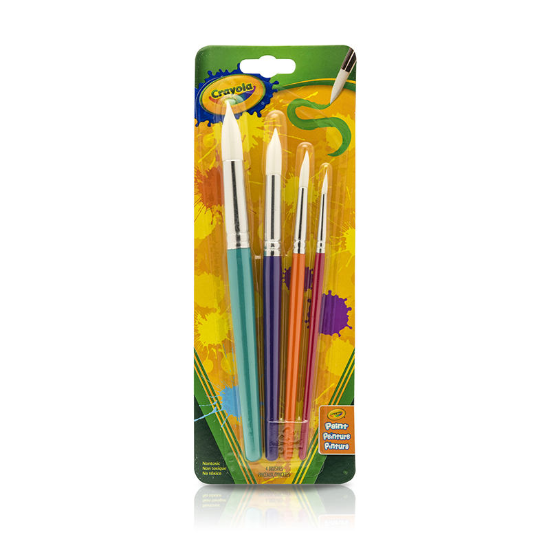 Crayola Big Paintbrush St Round 4pk