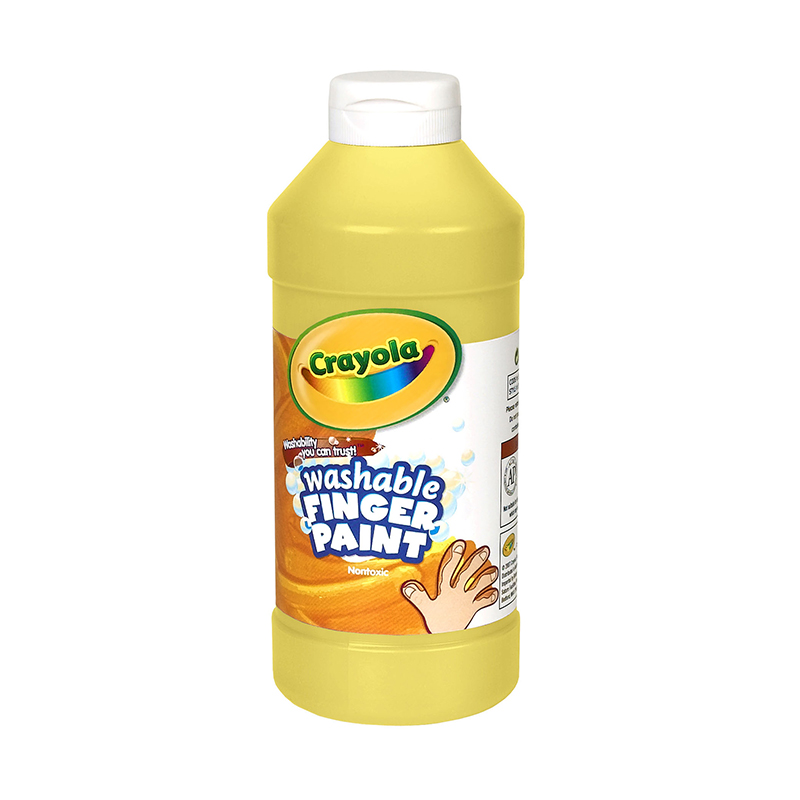 Washable Fingerpaint 16oz Yellow