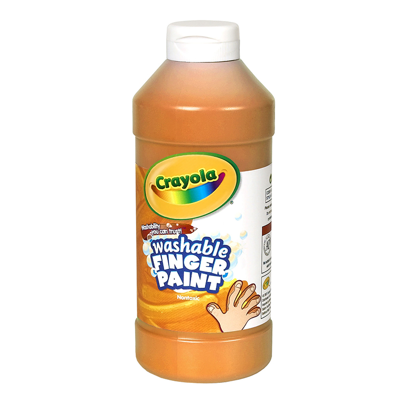 Washable Fingerpaint 16oz Orange