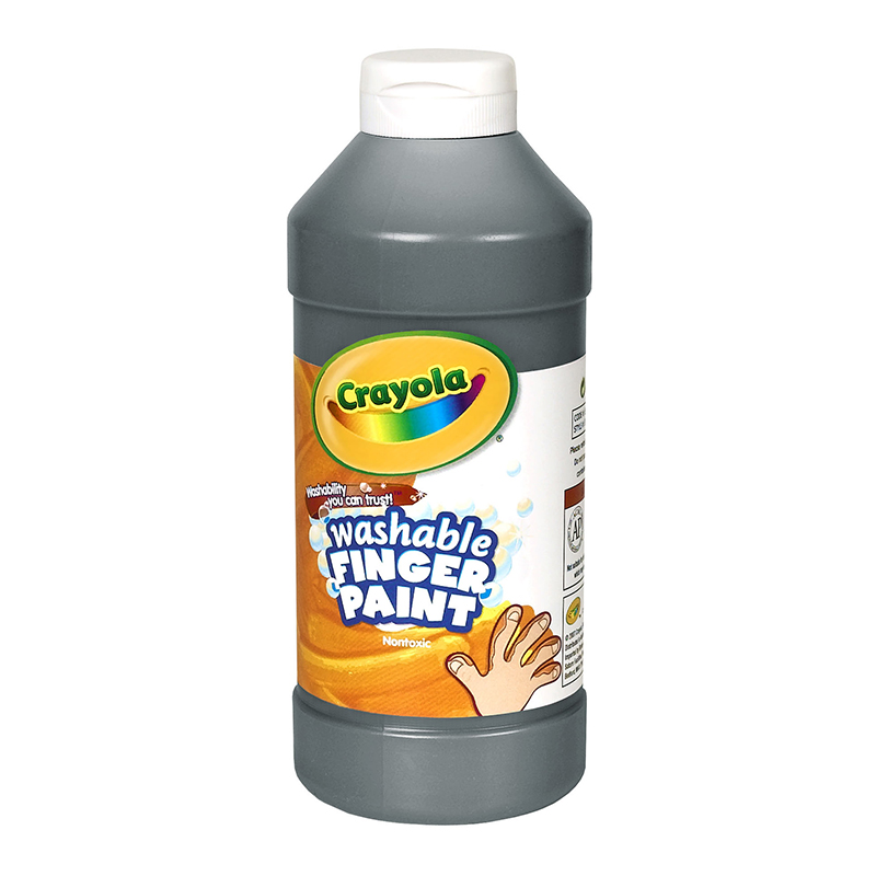 Washable Fingerpaint 16oz Black