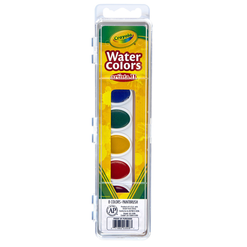 Artista Ii 8 Watercolors W/Brush