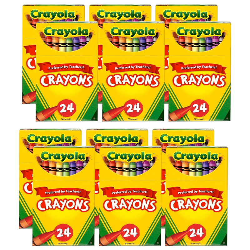 (12 Bx) Crayola Regular Size Crayon