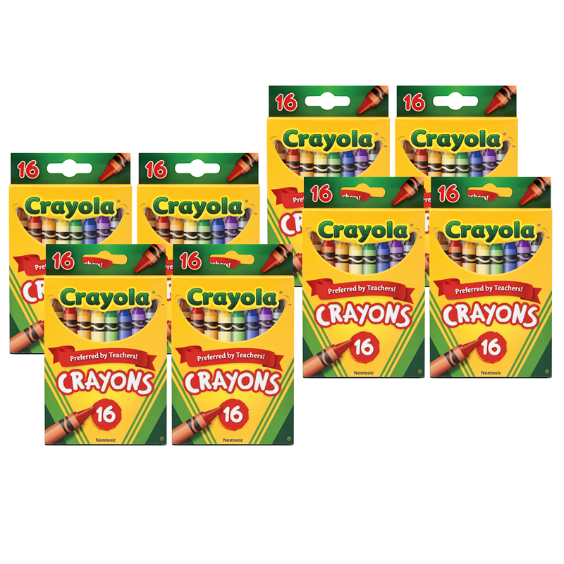 (8 Bx) Crayola Crayons 16ct Per