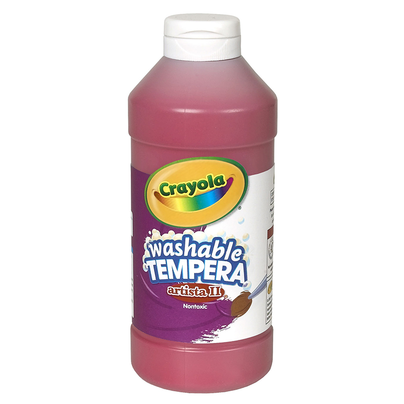 (6 Ea) Artista Ii Tempera 16 Oz Red