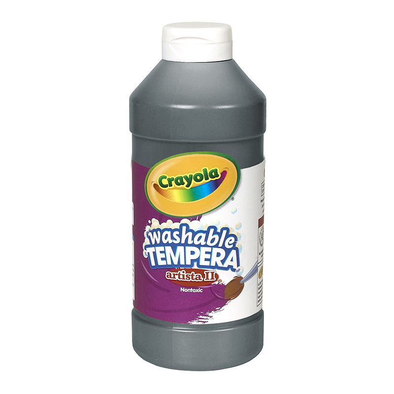 (6 Ea) Artista Ii Tempera 16 Oz Blk
