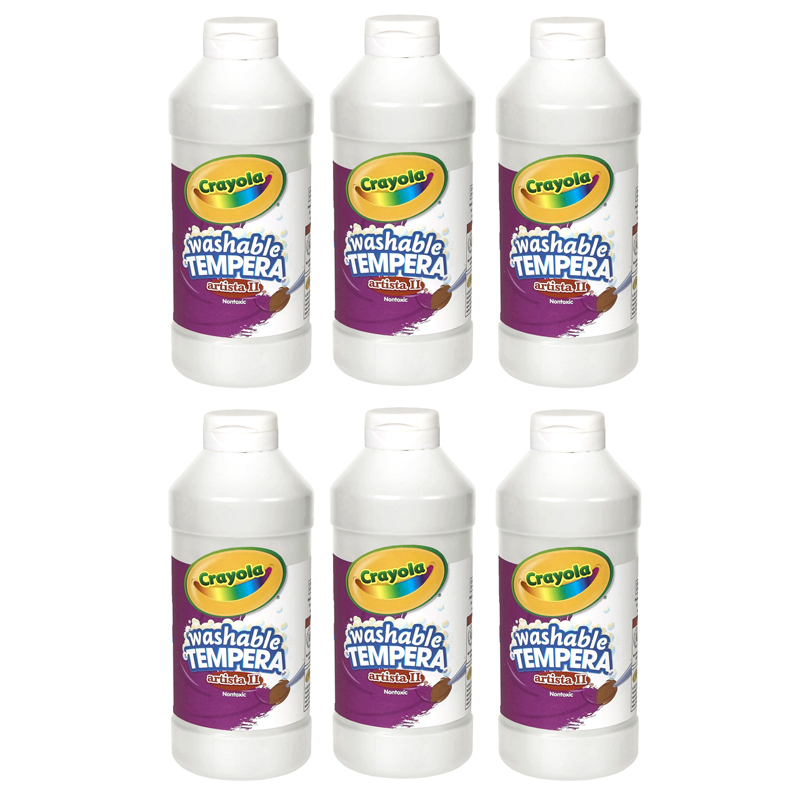 (6 Ea) Artista Ii Tempera 16 Oz Wht