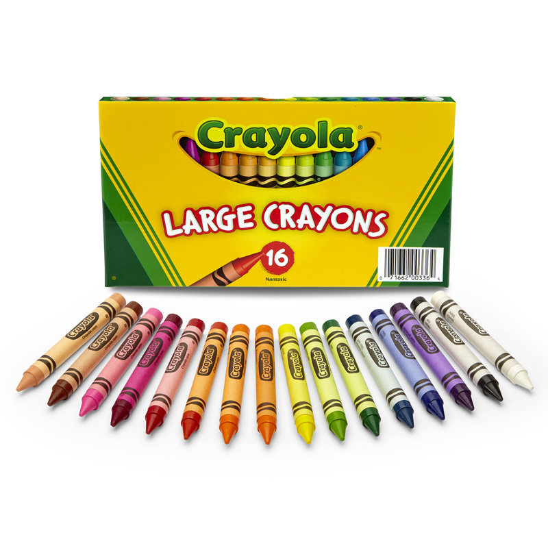 (6 Bx) Crayola Large Size Crayon