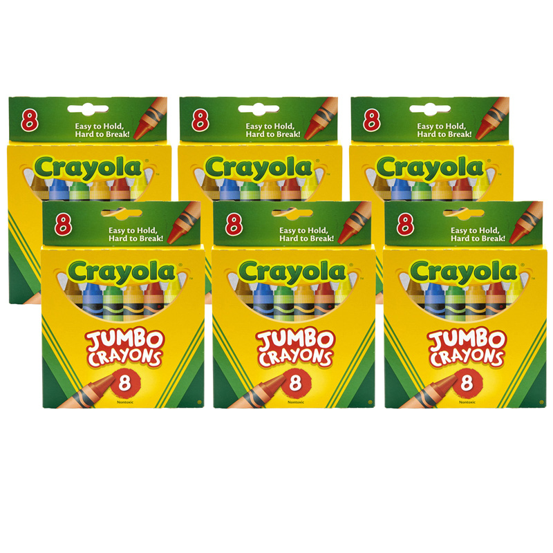 (6 Bx) Crayons Jumbo 8ct Per  Box