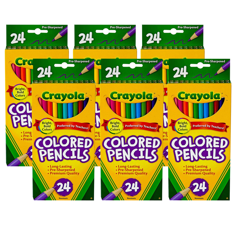 (6 Bx) Crayola Colored Pencils 24ct