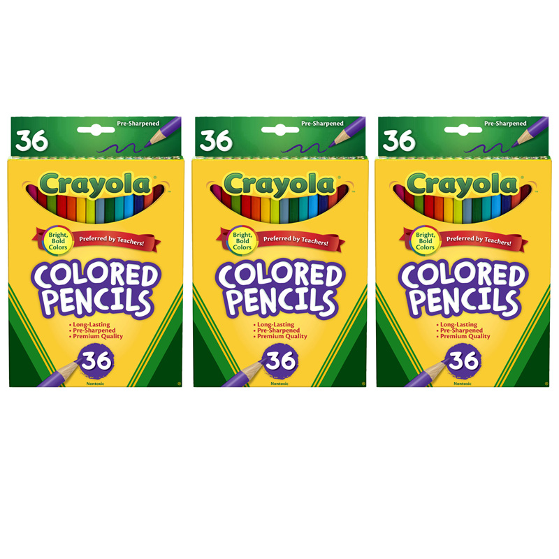 (3 Bx) Crayola Colored Pencils 36ct