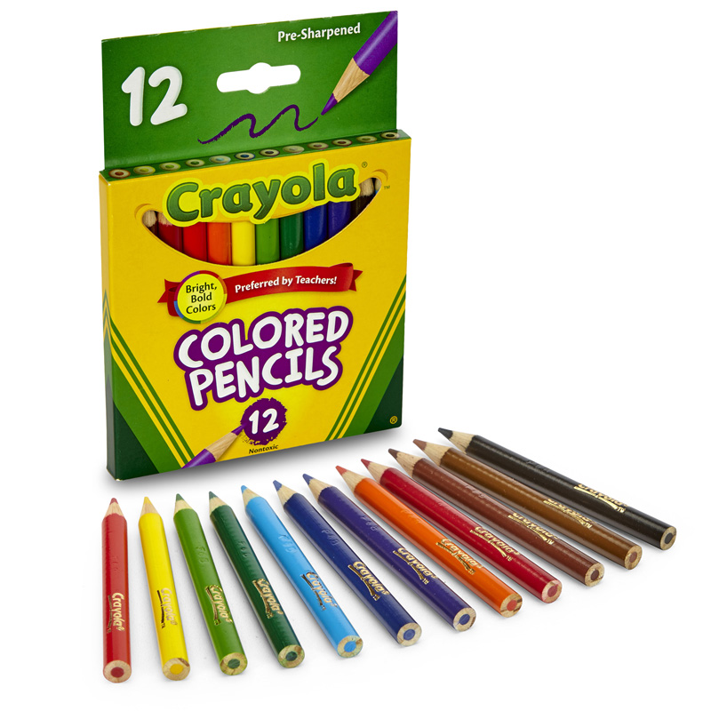 Colored Pencils 12ct Half Length