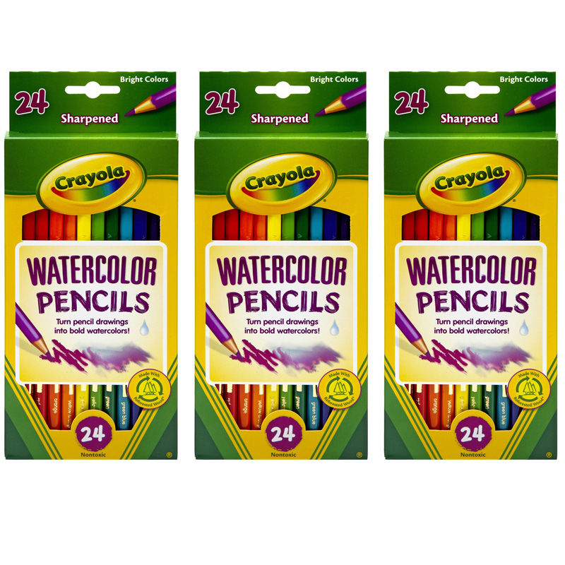 (3 Bx) Crayola Watercolor Pencils