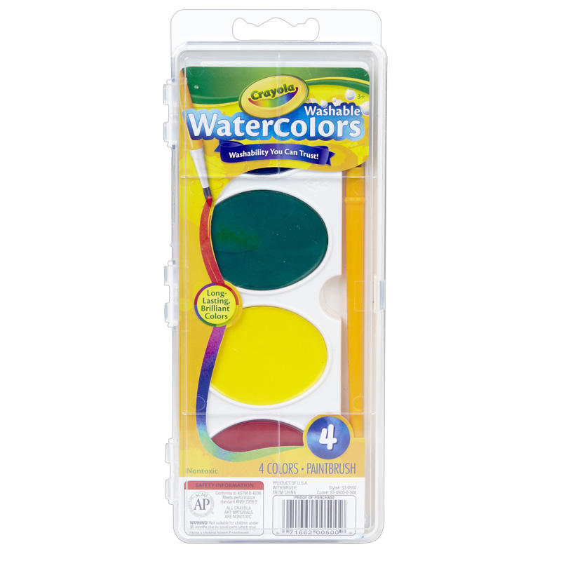 So Big Washable Watercolors 4 Color