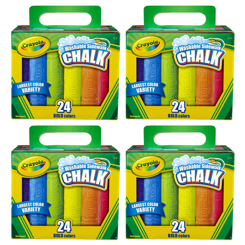 (4 Bx) Crayola Washable Sidewalk