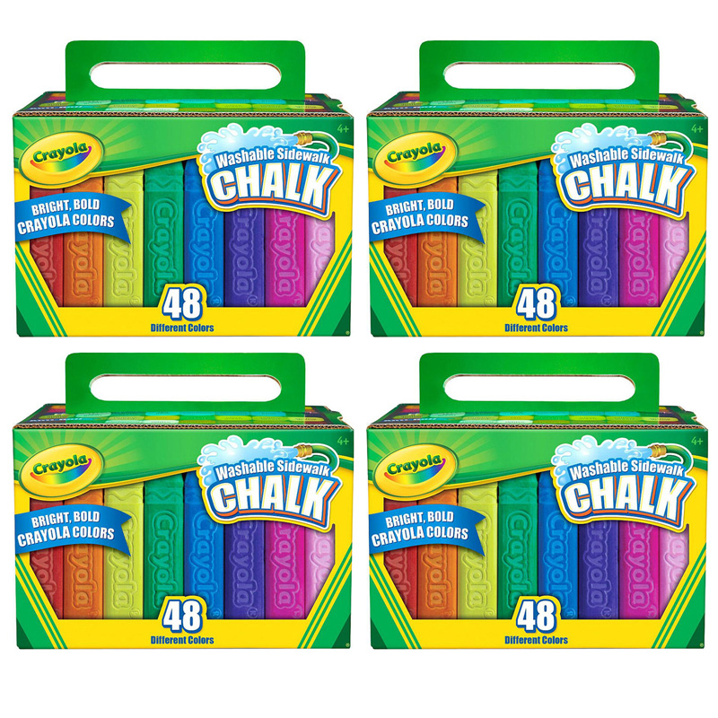 (4 Bx) Crayola Washable Sidewalk