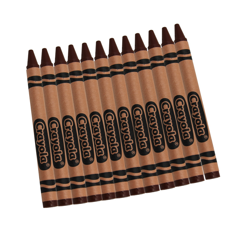 Crayola Bulk Crayons 12 Count Brown