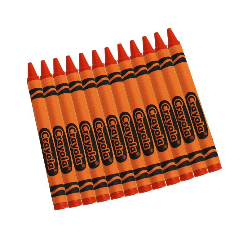 Crayola Bulk Crayons 12 Ct Orange