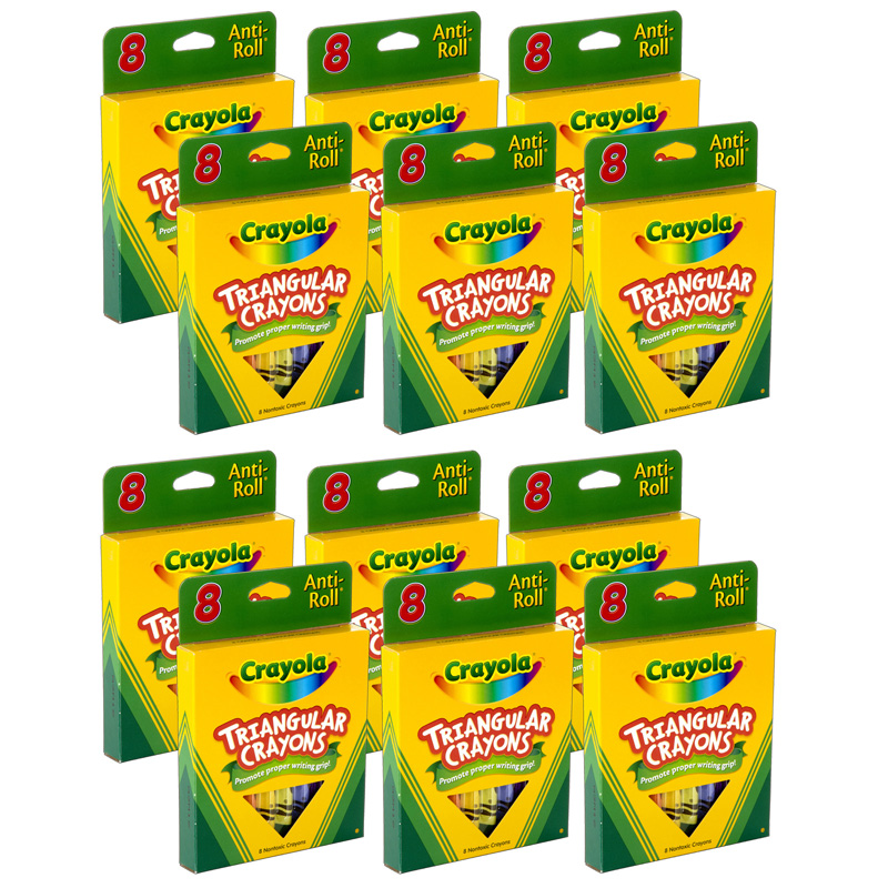 (12 Bx) Crayola Triangular Crayons