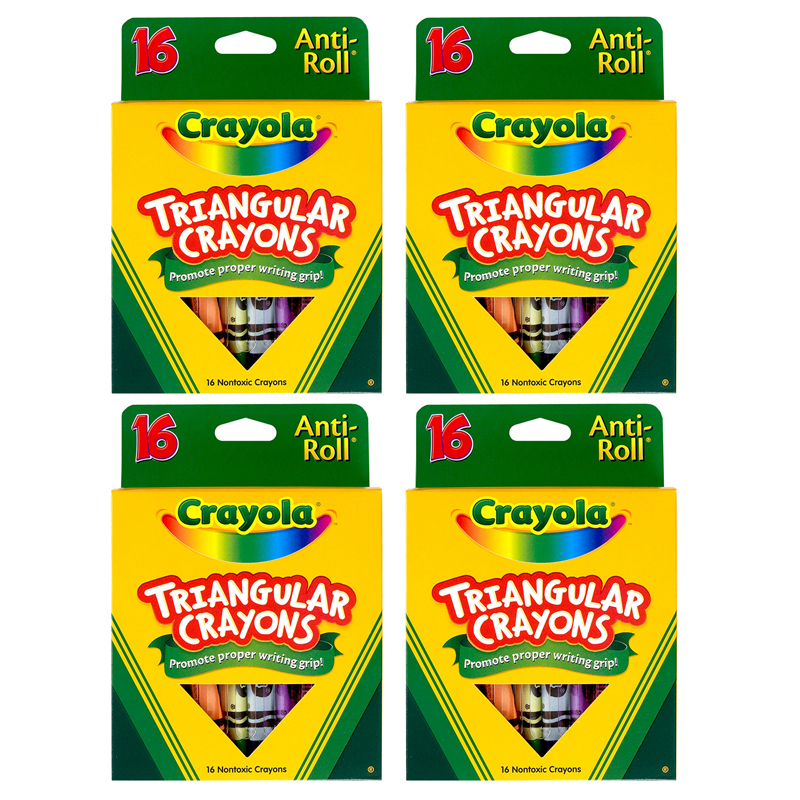 (4 Bx) Crayola Triangular Crayons