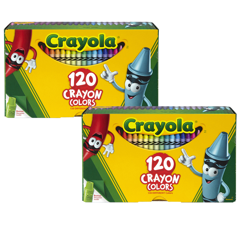 (2 Bx) Non Peggable Crayons 120ct